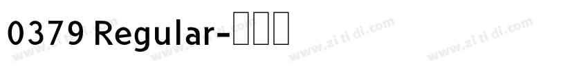 0379 Regular字体转换